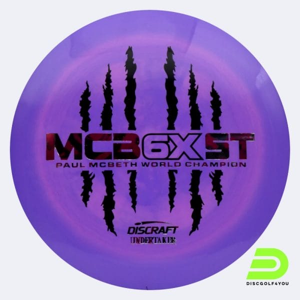 Discraft Undertaker - McBeth 6x Claw in violett, im ESP Kunststoff und burst Spezialeffekt