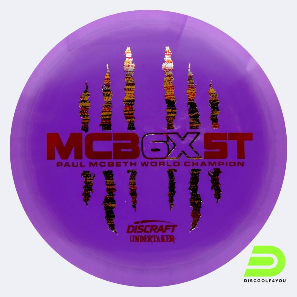 Discraft Undertaker - McBeth 6x Claw in violett, im ESP Kunststoff und ohne Spezialeffekt