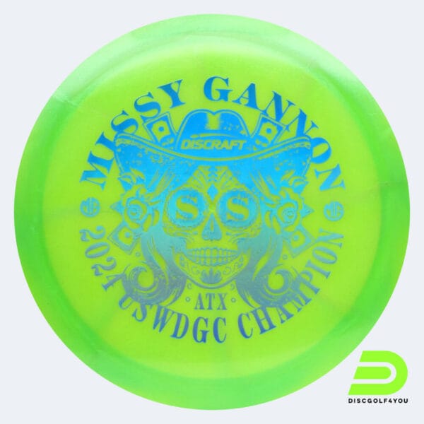 Discraft Undertaker Missy Gannon 2024 USWDGC Champion in light-green, z swirl plastic