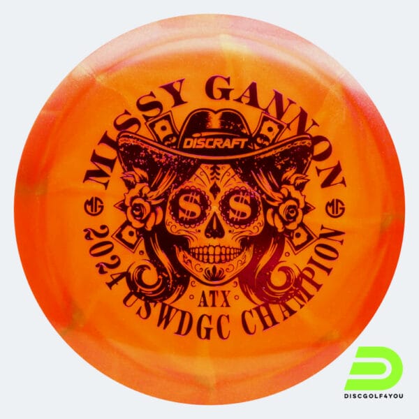 Discraft Undertaker Missy Gannon 2024 USWDGC Champion in red, z swirl plastic