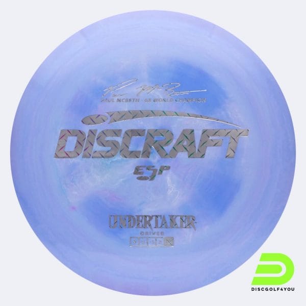 Discraft Undertaker - Paul McBeth Signature Series in blue, esp plastic and burst effect