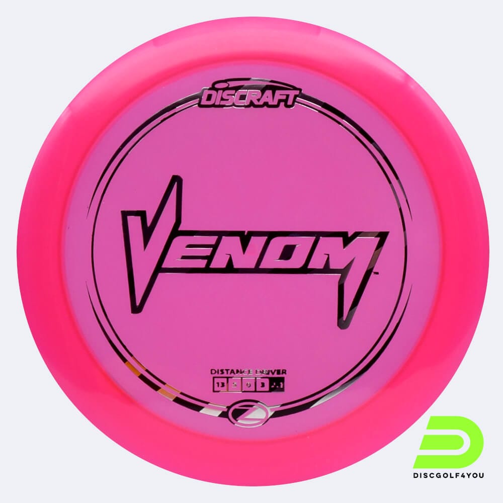 Discraft Venom in rosa, im Z-Line Kunststoff und ohne Spezialeffekt