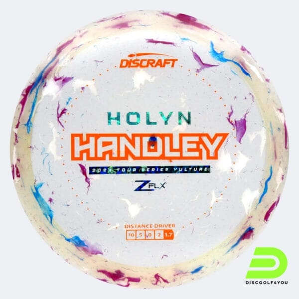 Discraft Vulture Holyn Handley Tour Series in weiss, im Jawbreaker Z FLX Kunststoff und ohne Spezialeffekt