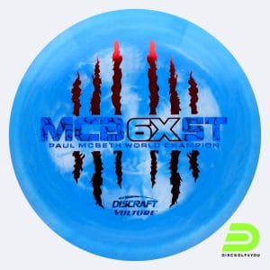 Discraft Vulture - McBeth 6x Claw in light-blue, esp plastic and burst effect