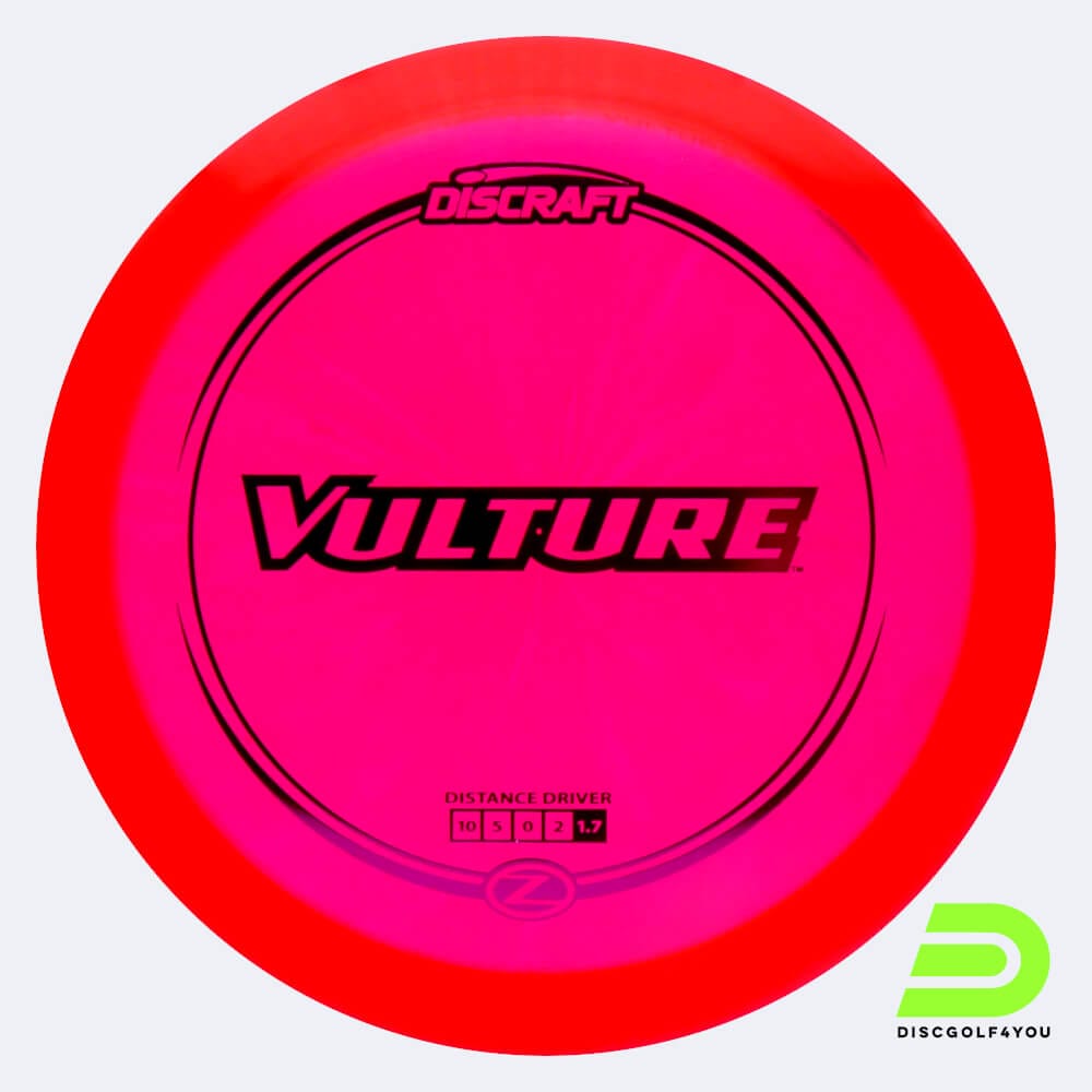 Discraft Vulture in rot, im Z-Line Kunststoff und ohne Spezialeffekt