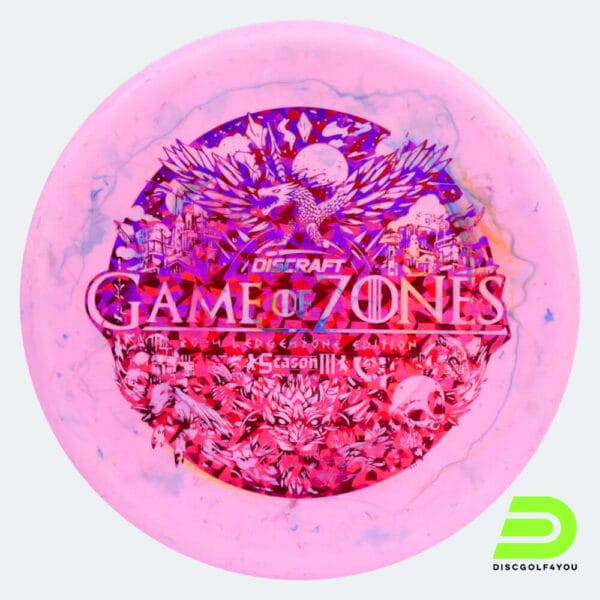 Discraft Zone 2024 Ledgestone Edition in rosa, im Jawbreaker Glo Kunststoff und glow Spezialeffekt