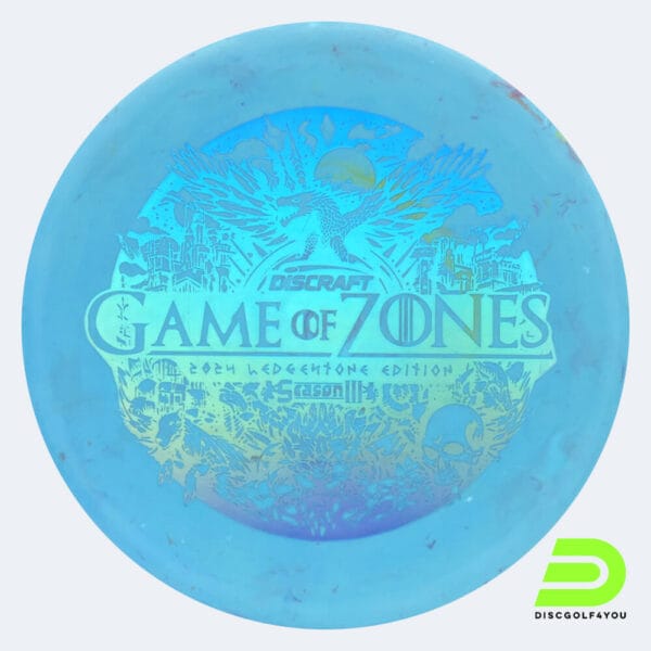 Discraft Zone 2024 Ledgestone Edition in türkis, im Jawbreaker Glo Kunststoff und glow Spezialeffekt