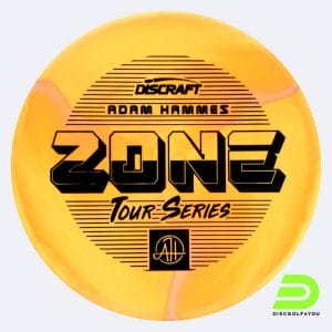 Discraft Zone - Adam Hammes Signature Series in orange, im ESP Kunststoff und burst Spezialeffekt