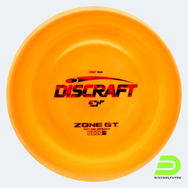 Discraft Zone GT in classic-orange, esp plastic and first run effect