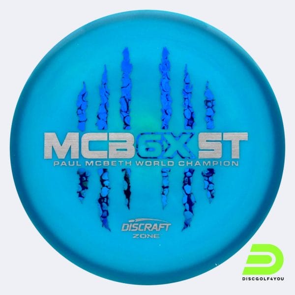Discraft Zone - McBeth 6x Claw in hellblau, im ESP Kunststoff und ohne Spezialeffekt