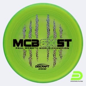 Discraft Zone - McBeth 6x Claw in hellgrün, im ESP Kunststoff und ohne Spezialeffekt