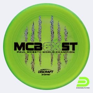 Discraft Zone - McBeth 6x Claw in light-green, esp plastic