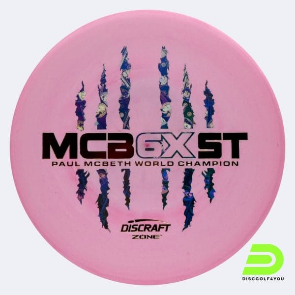 Discraft Zone - McBeth 6x Claw in rosa, im ESP Kunststoff und ohne Spezialeffekt