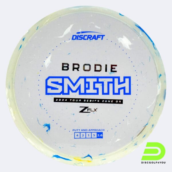 Discraft Zone OS Brodie Smith Tour Series in kristallklar, im Jawbreaker Z FLX Kunststoff und ohne Spezialeffekt