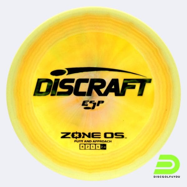 Discraft Zone OS in gelb, im ESP Kunststoff und burst Spezialeffekt