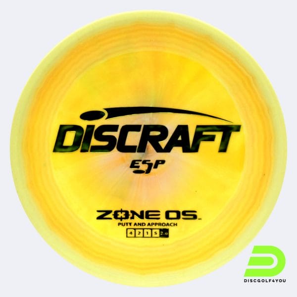 Discraft Zone OS in yellow, esp plastic and burst effect