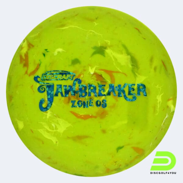 Discraft Zone OS in light-green, jawbreaker plastic and burst effect