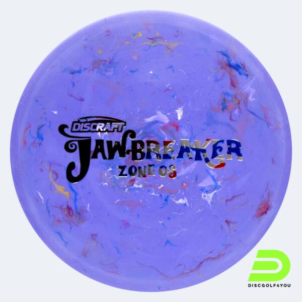 Discraft Zone OS in purple, jawbreaker plastic