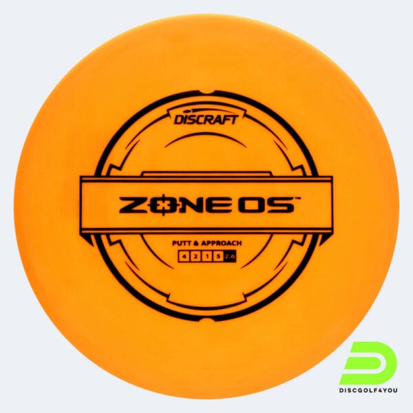 Discraft Zone OS in classic-orange, putter line plastic