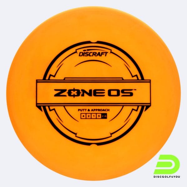 Discraft Zone OS in classic-orange, putter line plastic