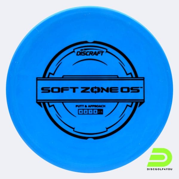 Discraft Zone OS in blue, soft putter line plastic