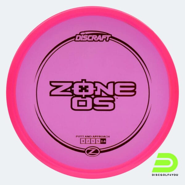 Discraft Zone OS in pink, z-line plastic