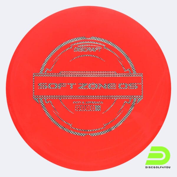 Discraft Zone OS in red, soft putter line plastic