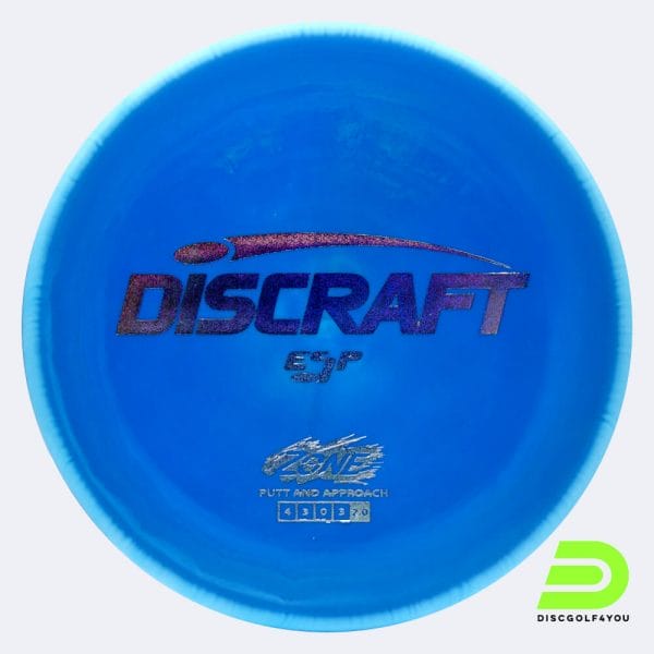 Discraft Zone in blue, esp plastic and burst effect