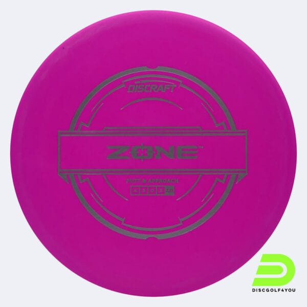 Discraft Zone in pink, putter line plastic