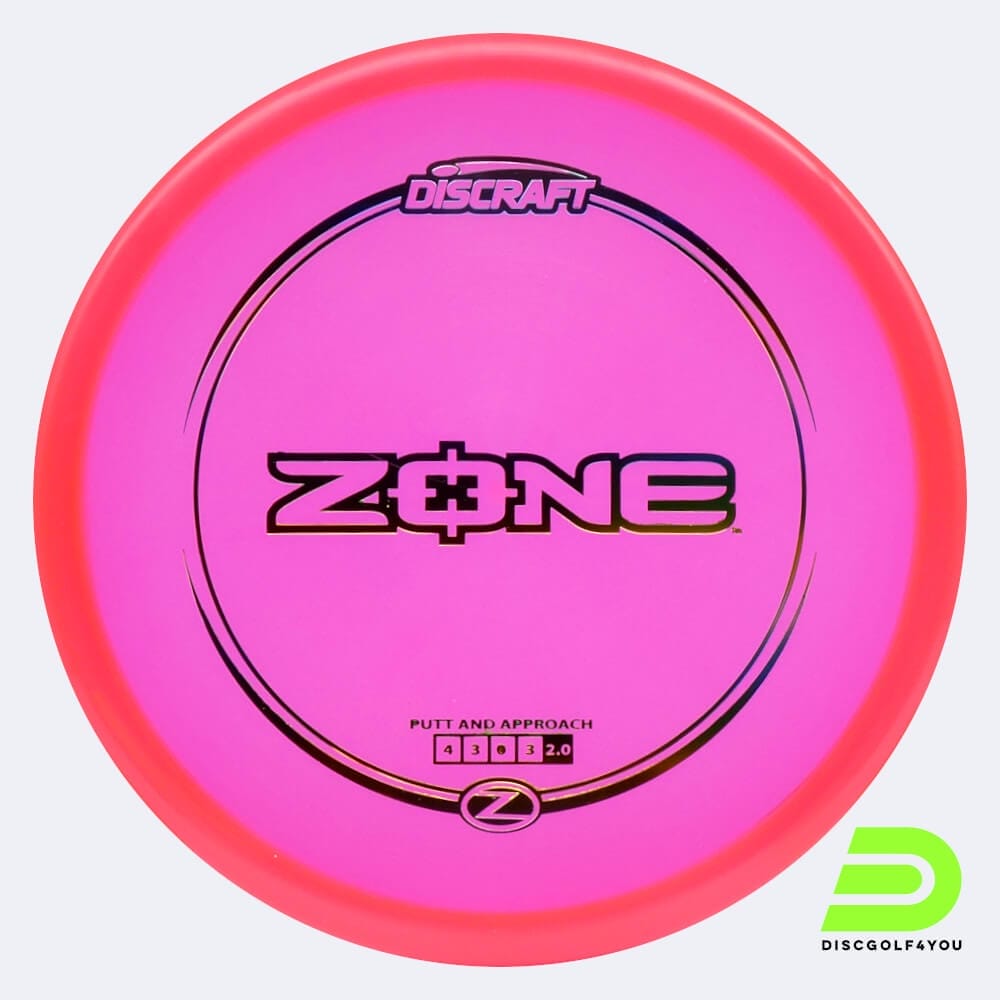 Discraft Zone in rosa, im Z-Line Kunststoff und ohne Spezialeffekt