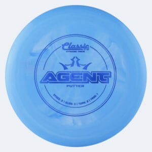 Dynamic Disc Agent in blau, im Classic Blend Kunststoff und ohne Spezialeffekt