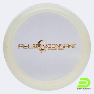 Dynamic Disc Freedom in white, fluid moonshine plastic and glow effect