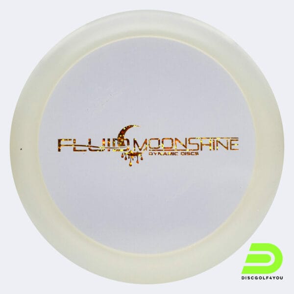 Dynamic Disc Freedom in white, fluid moonshine plastic and glow effect
