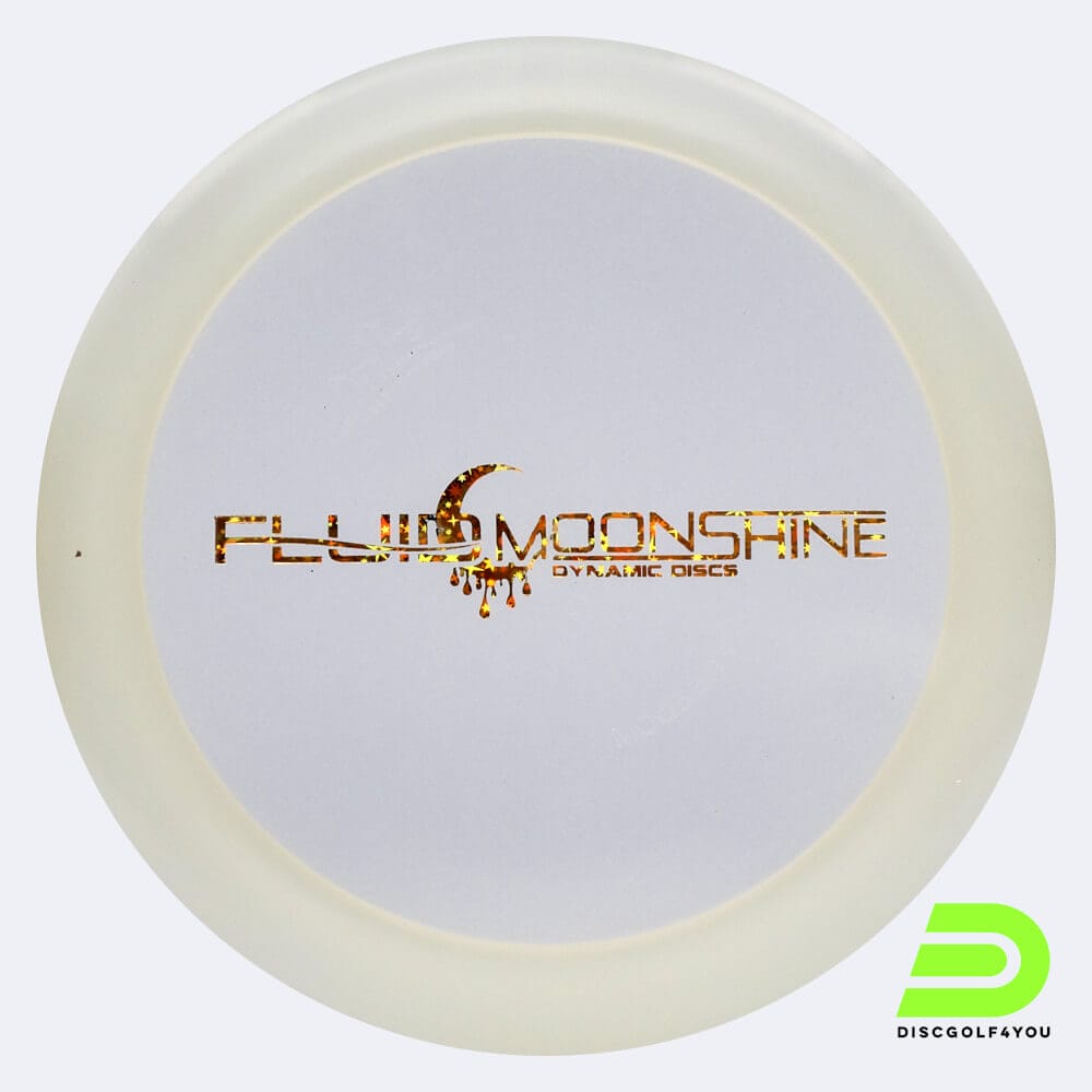 Dynamic Disc Freedom in white, fluid moonshine plastic and glow effect