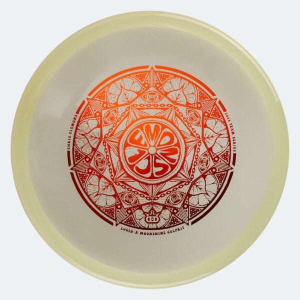 Dynamic Discs Culprit - Chris Clemons Team Series in weiss, im Lucid X Moonshine Kunststoff und glow Spezialeffekt