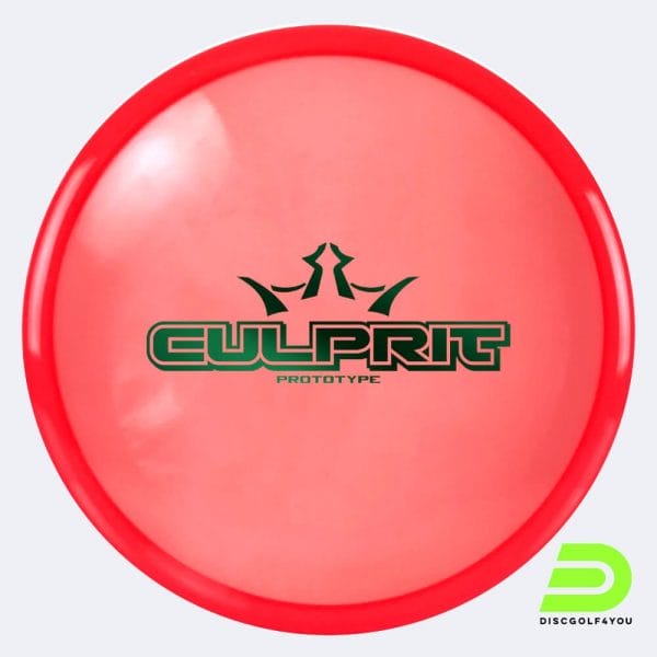 Dynamic Discs Culprit in red, lucid ice plastic and prototype effect