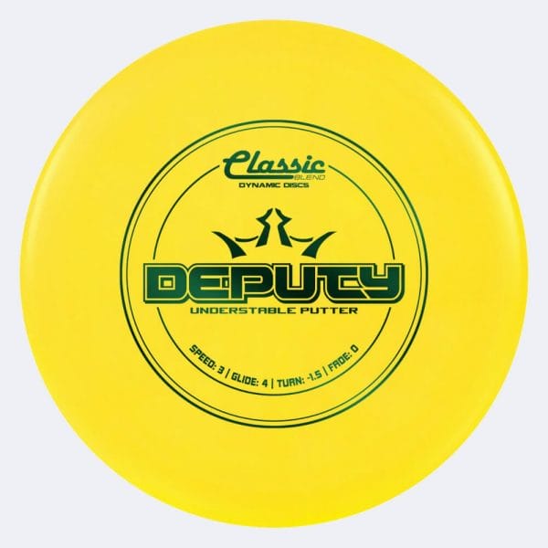 Dynamic Discs Deputy in gelb, im Classic Blend Kunststoff und burst Spezialeffekt