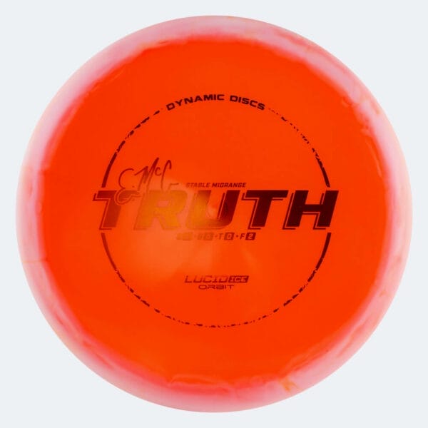 Dynamic Discs Emac Truth in orange, im Lucid Ice Orbit Kunststoff und ohne Spezialeffekt
