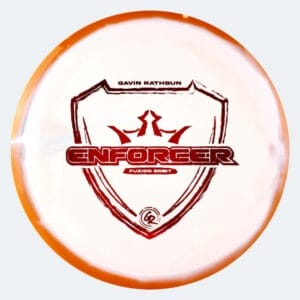 Dynamic Discs Enforcer - Gavin Rathbun Team Series in classic-orange, fuzion orbit plastic