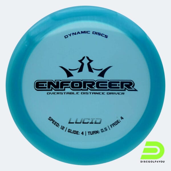 Dynamic Discs Enforcer in turquoise, lucid plastic