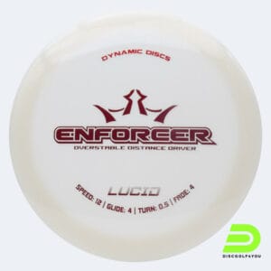 Dynamic Discs Enforcer in weiss, im Lucid Kunststoff und ohne Spezialeffekt