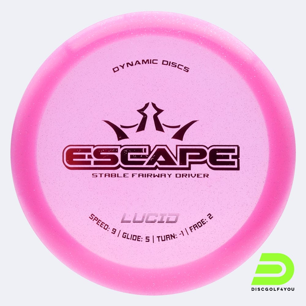 Dynamic Discs Escape in pink, lucid plastic