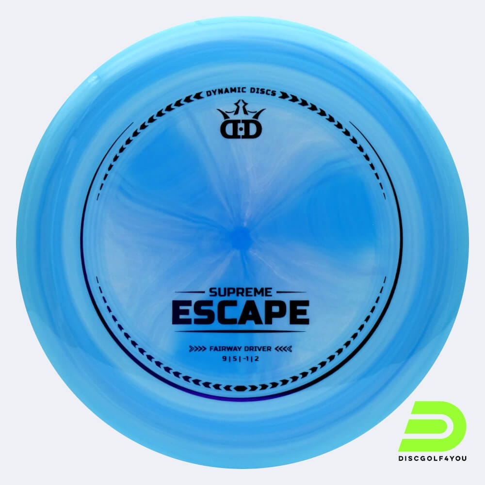 Dynamic Discs Escape in hellblau, im Supreme Kunststoff und burst Spezialeffekt