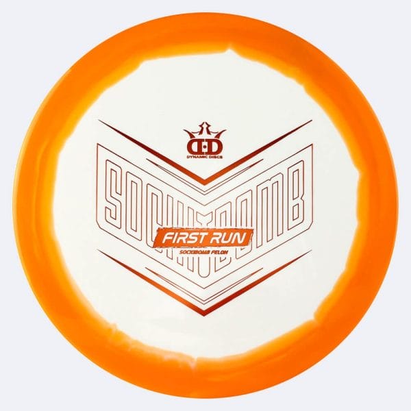 Dynamic Discs Felon Sockibomb in classic-orange, supreme orbit plastic and first run effect