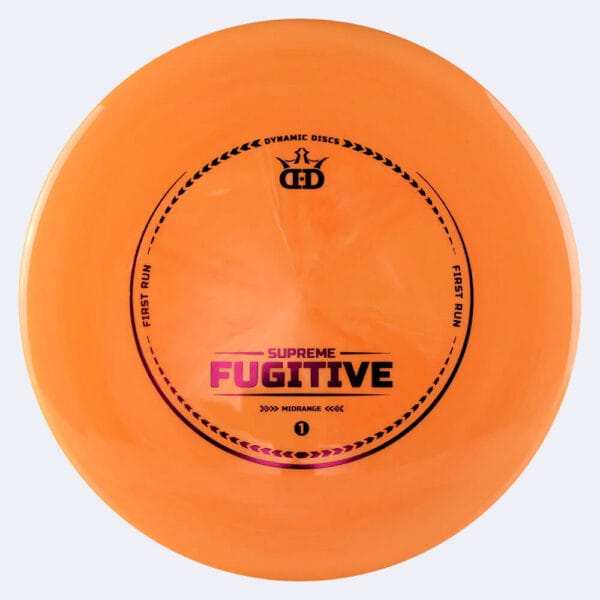 Dynamic Discs Fugitive in orange, im Supreme Kunststoff und first run Spezialeffekt