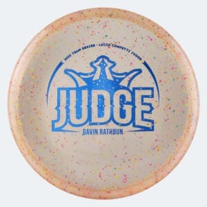 Dynamic Discs Judge - Gavin Rathbun Team Series in kristallklar, im Lucid Confetti Kunststoff und ohne Spezialeffekt