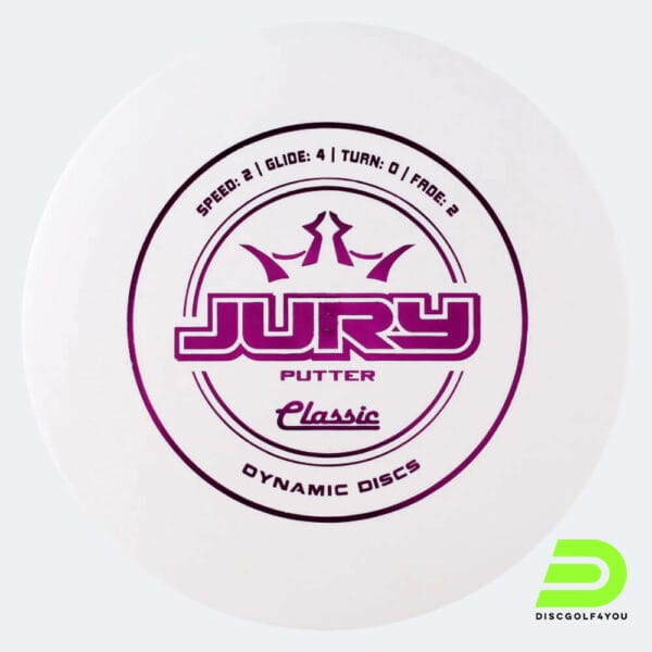 Dynamic Discs Jury in white, classic plastic