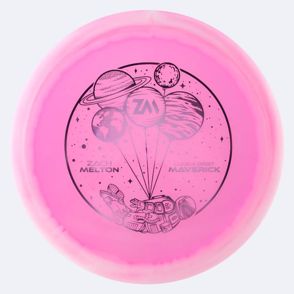 Dynamic Discs Maverick Zach Melton in rosa, im Lucid-X Orbit Kunststoff und ohne Spezialeffekt
