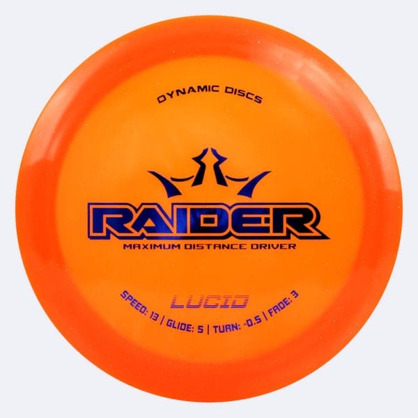Dynamic Discs Raider in classic-orange, lucid plastic