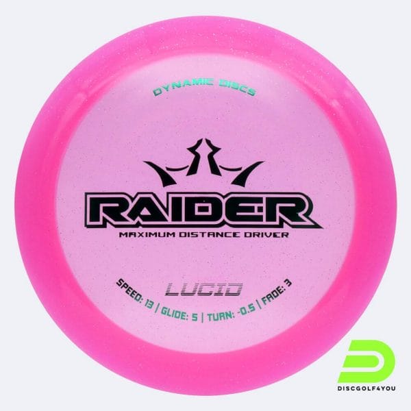Dynamic Discs Raider in rosa, im Lucid Kunststoff und ohne Spezialeffekt